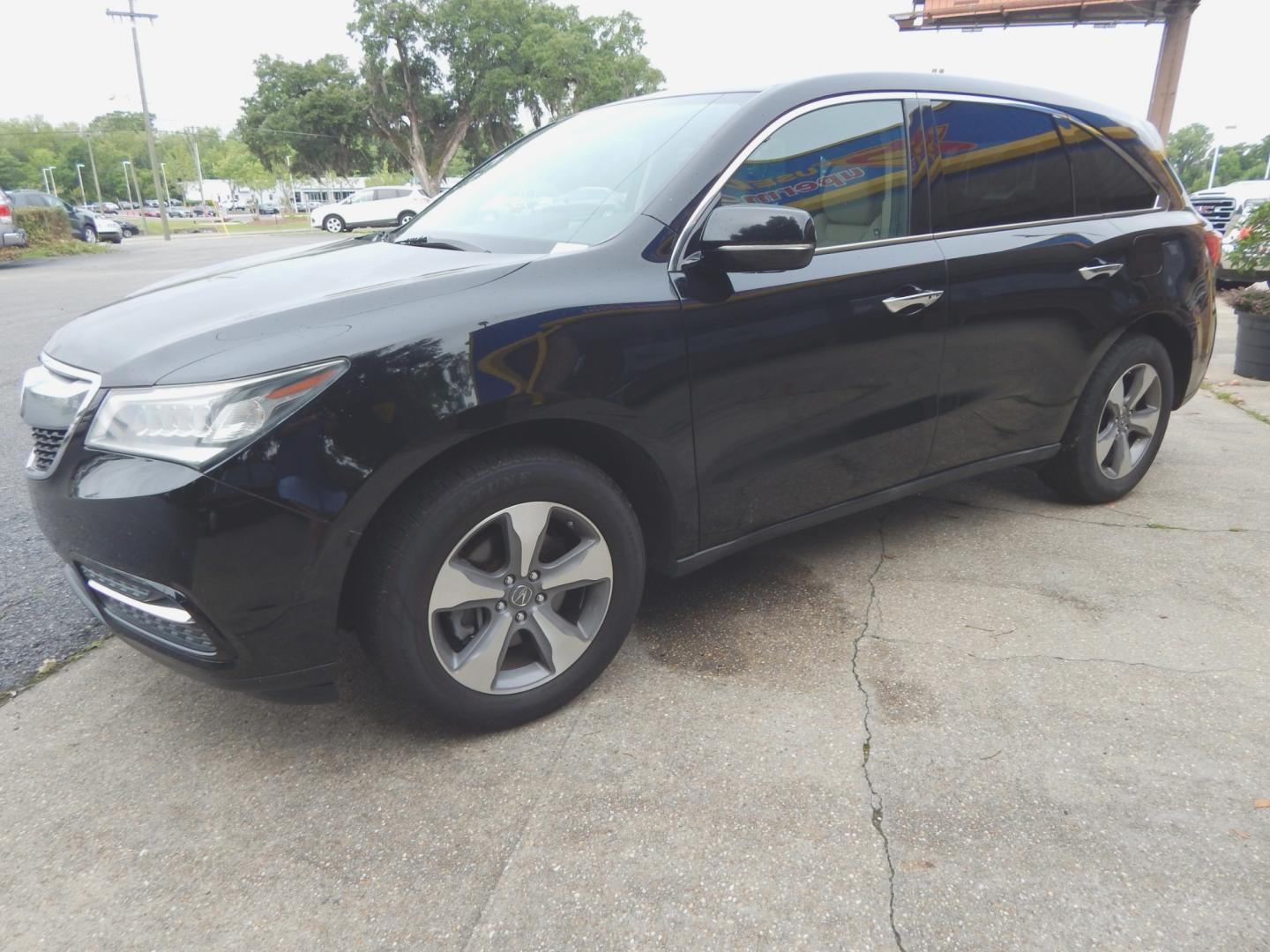 2014 Black /Tan Leather Acura MDX (5FRYD4H2XEB) with an 3.5L V6 engine, Automatic transmission, located at 3120 W Tennessee St, Tallahassee, FL, 32304-1002, (850) 575-6702, 30.458841, -84.349648 - Photo#0